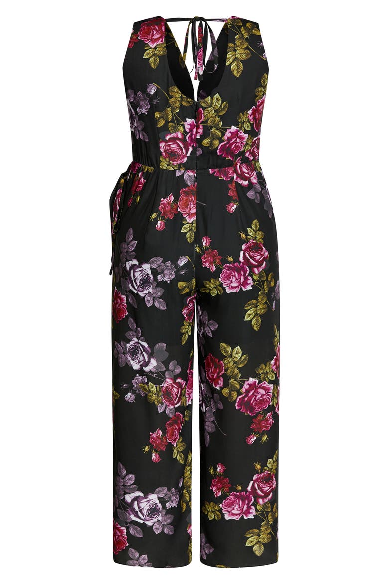 Floral Jumpsuit, Alternate, color, VINATGE ROMANCE
