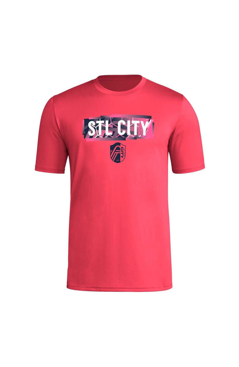 adidas Men's adidas Red St. Louis City SC Local Pop AEROREADY T-Shirt, Alternate, color, Red
