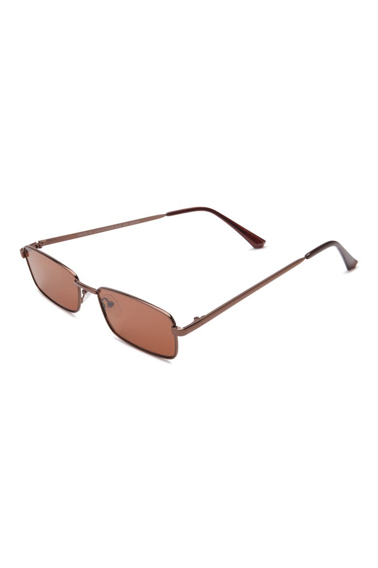 Rectangular Sunglasses, Alternate, color, BRONZE- BROWN