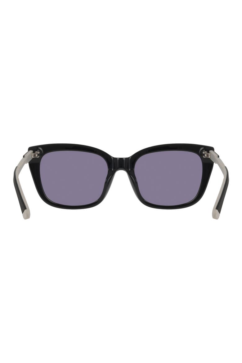 54mm Square Sunglasses, Alternate, color, BLACK