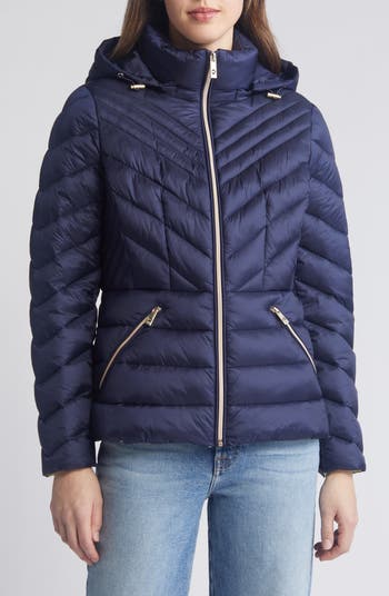 MICHAEL Michael Kors Water Repellent Hooded Packable Puffer Coat Nordstrom