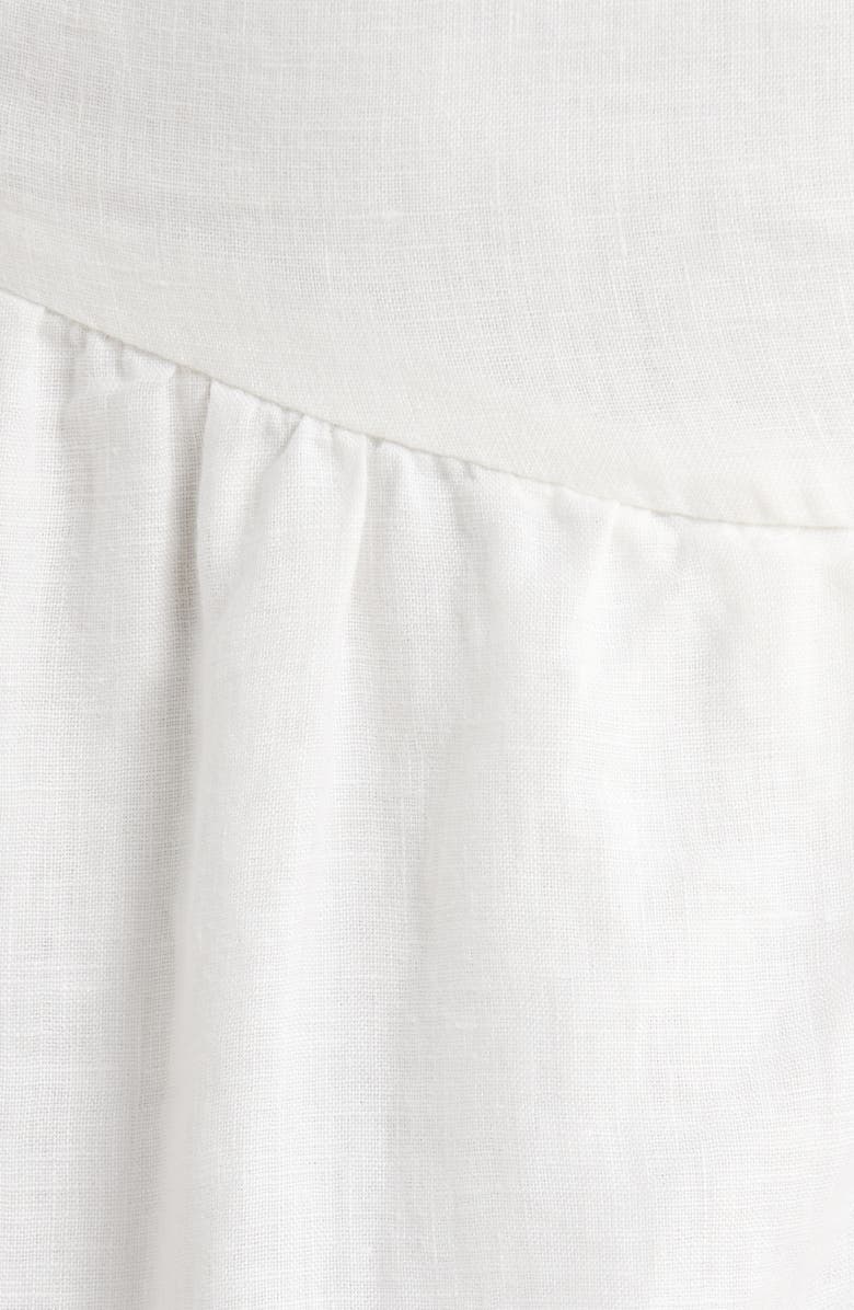 BOAMAR Willow One-Shoulder Linen Cover-Up Dress, Alternate, color, Ivory