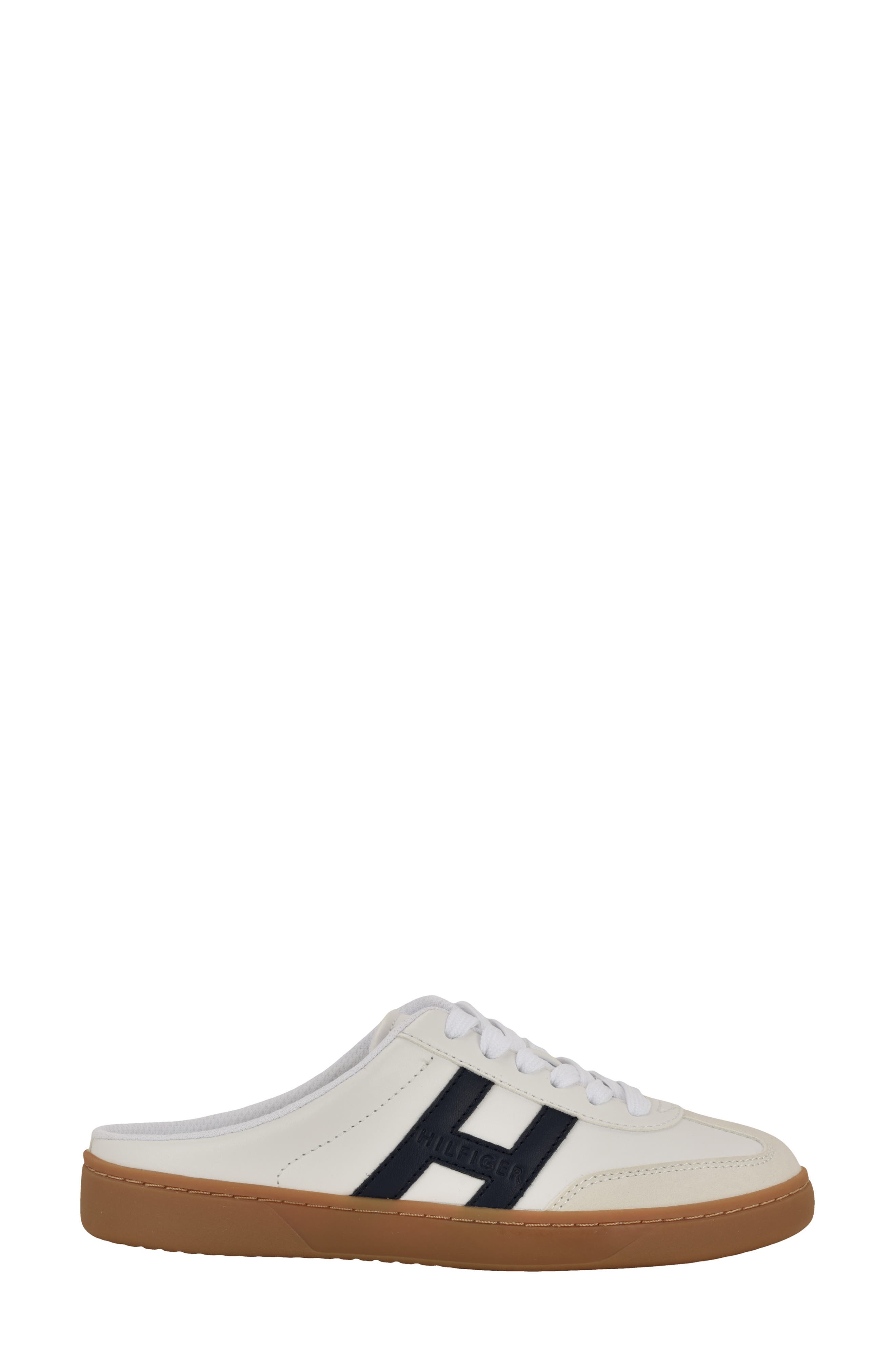 Melinaz Sneaker Mule, Alternate, color, WHITE/ GREY/ NAVY
