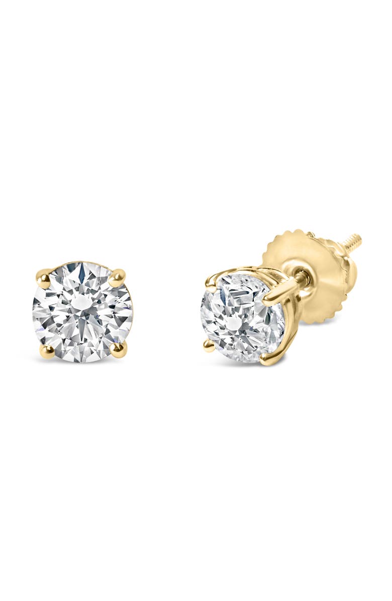 Haus of Brilliance 14K Gold 10.00 Cttw Lab Grown Diamond Solitaire Stud Earrings, Alternate, color, Yellow Gold