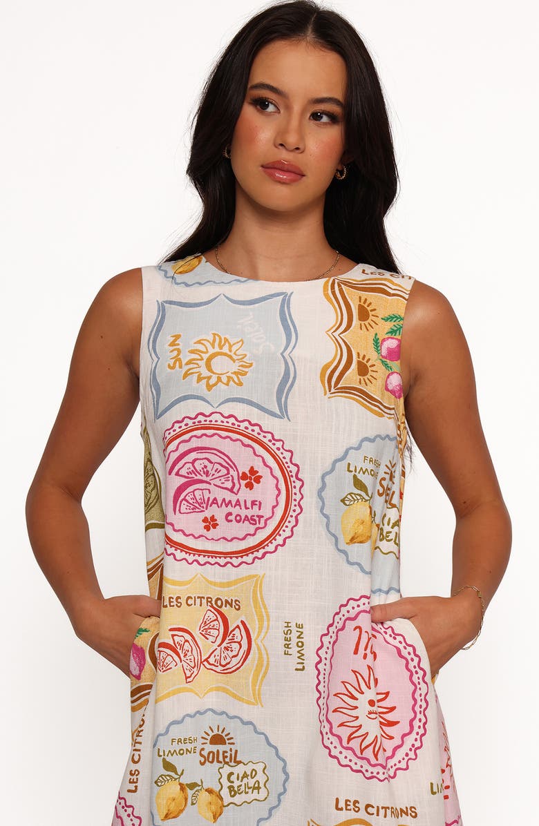 Petal & Pup Zoe Allover Print Minidress, Alternate, color,