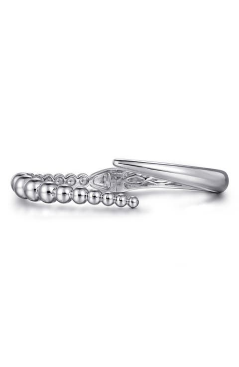 Bujukan Sterling Silver Bypass Cuff Bracele