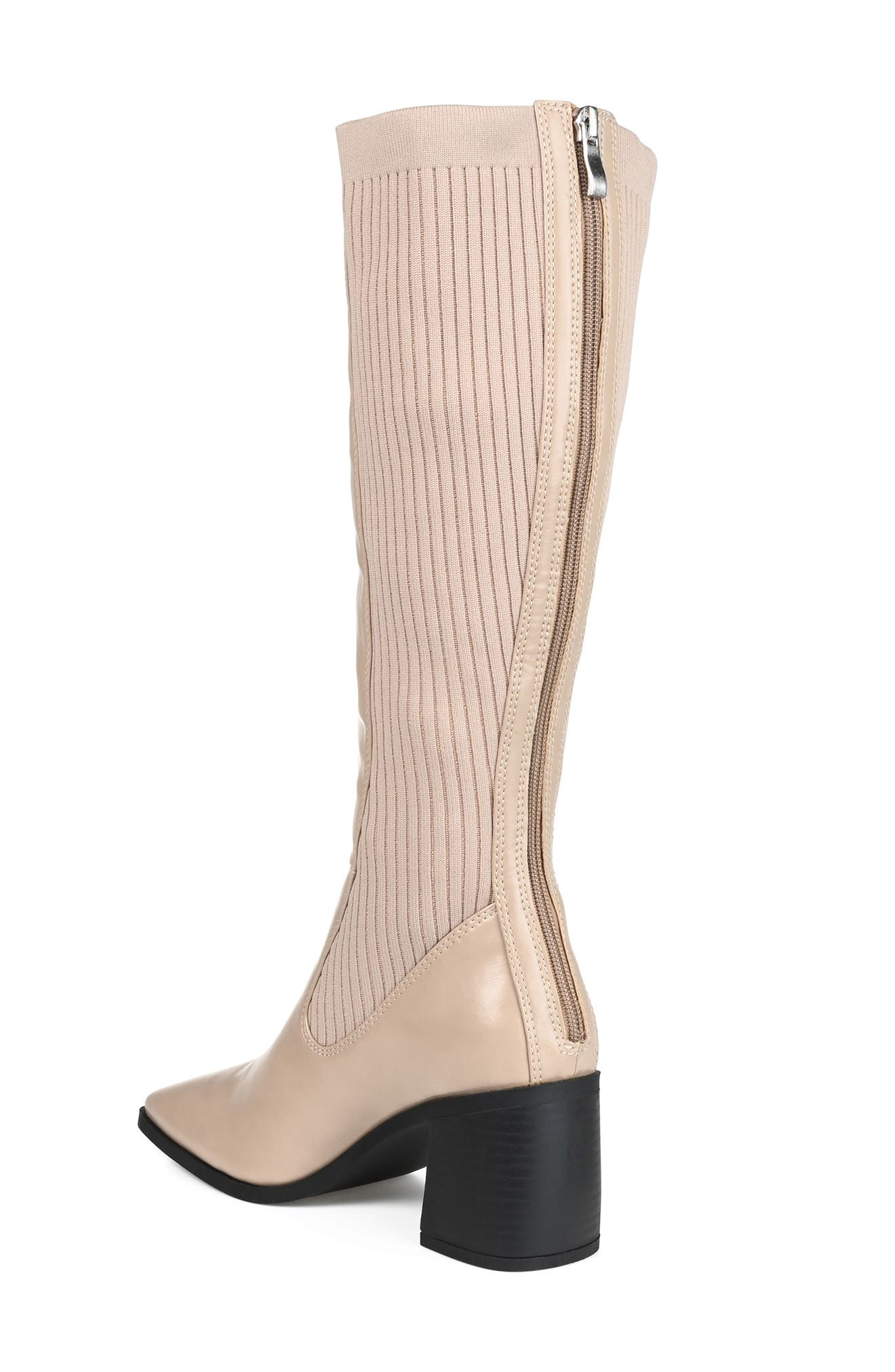 Journee Collection Winny Tall Boot, Alternate, color, Taupe