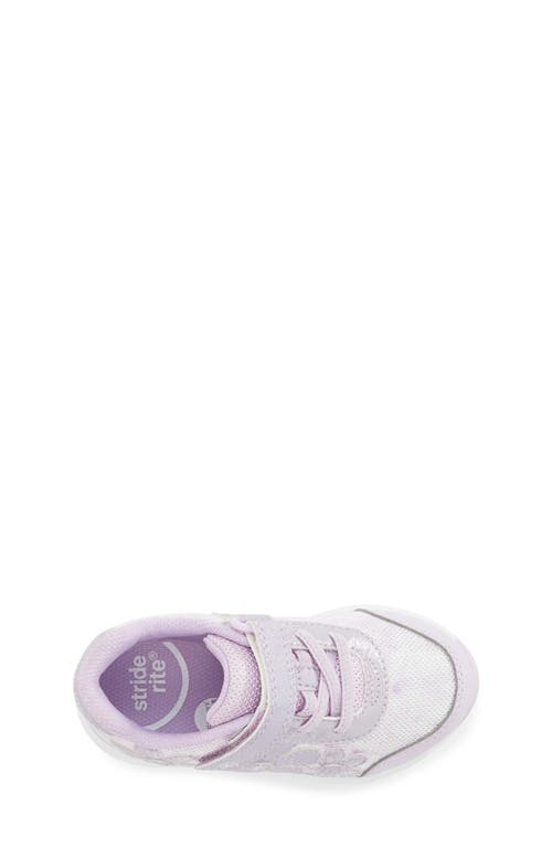 Stride Rite Lighted Glimmer Sneaker In Lavender