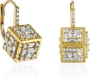 Mindi Mond Clarity 3D Diamond Drop Earrings