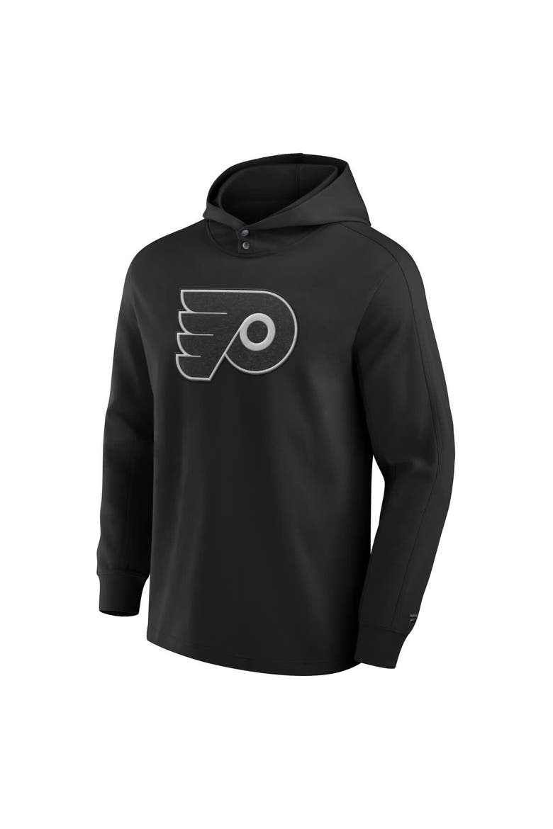Men's Fanatics Black Philadelphia Flyers Elements Blaze Tri-Blend Long Sleeve Hoodie T-Shirt, Alternate, color, Black