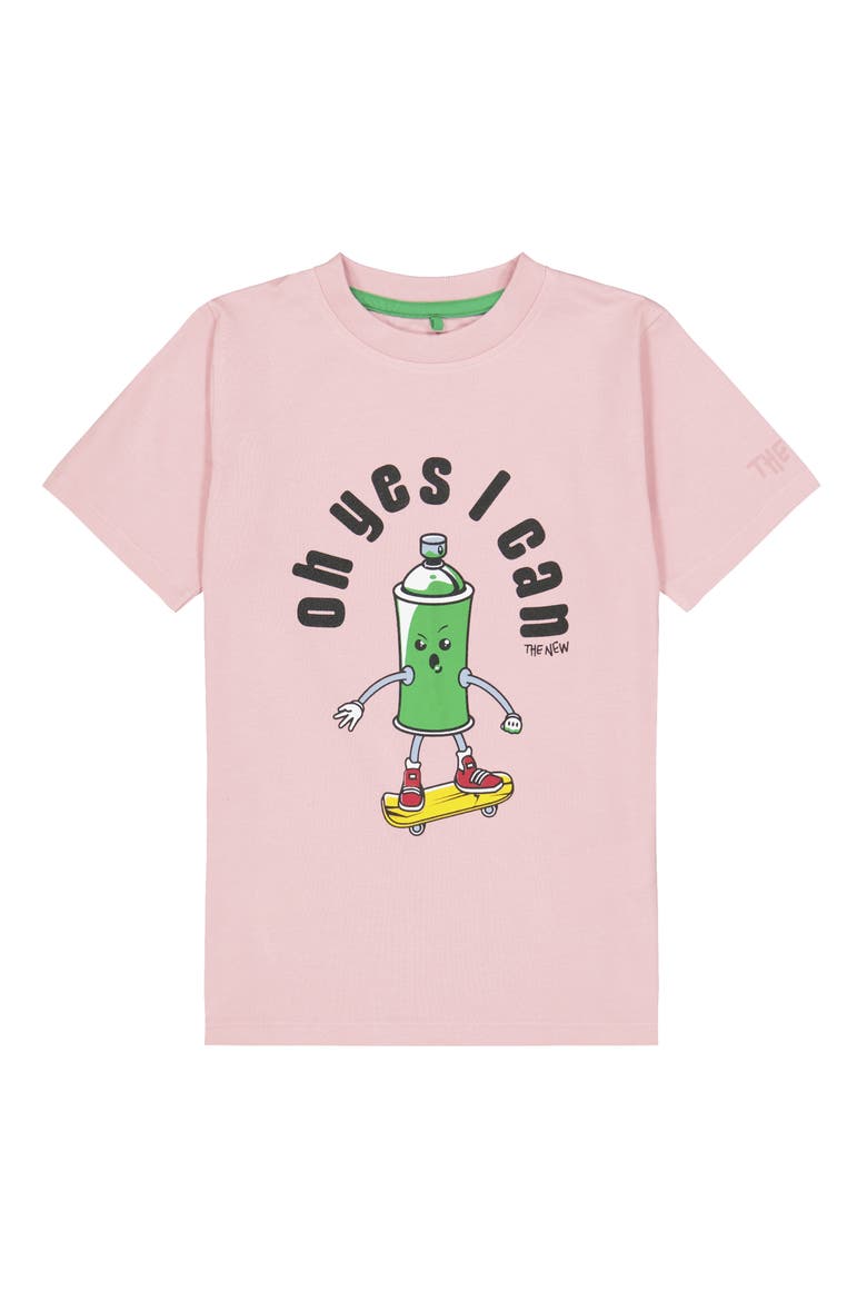 Kids' Jensen Organic Cotton Graphic T-Shirt, Main, color, PINK