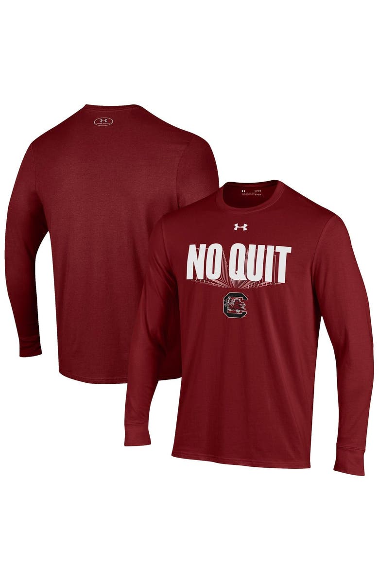 Under Armour Youth Under Armour Garnet South Carolina Gamecocks Unity Bench Long Sleeve T-Shirt, Main, color,