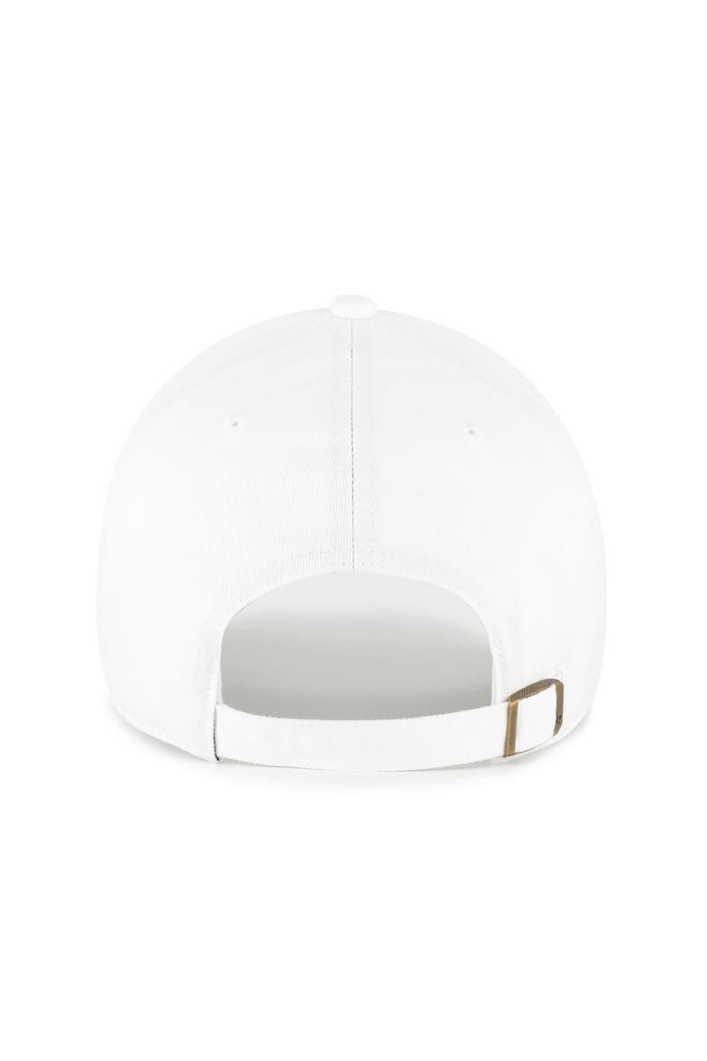 Men's '47 White Hawaii Rainbow Warriors Clean Up Adjustable Hat, Alternate, color, White