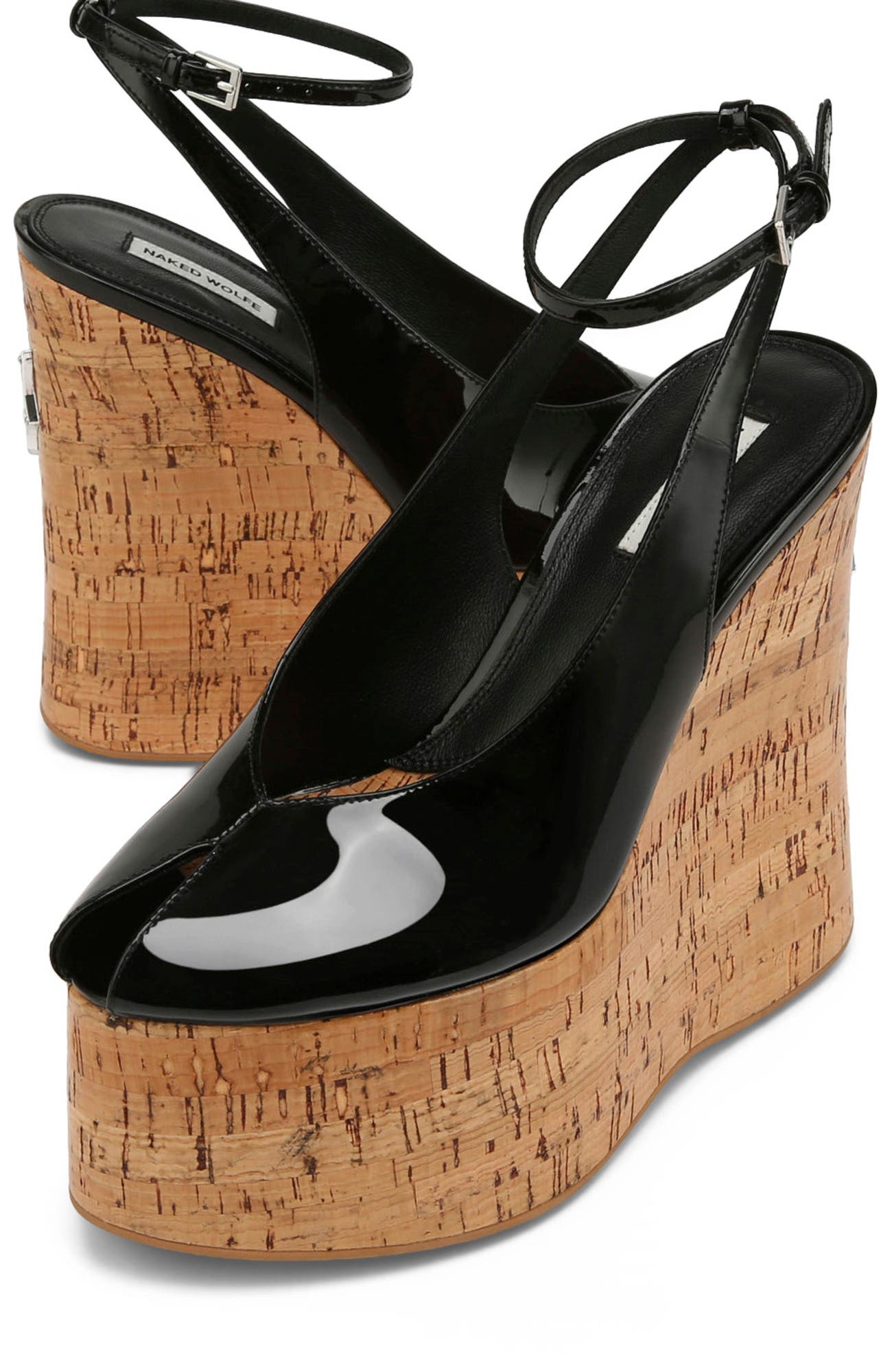 Tansy White Patent, Alternate, color, Black