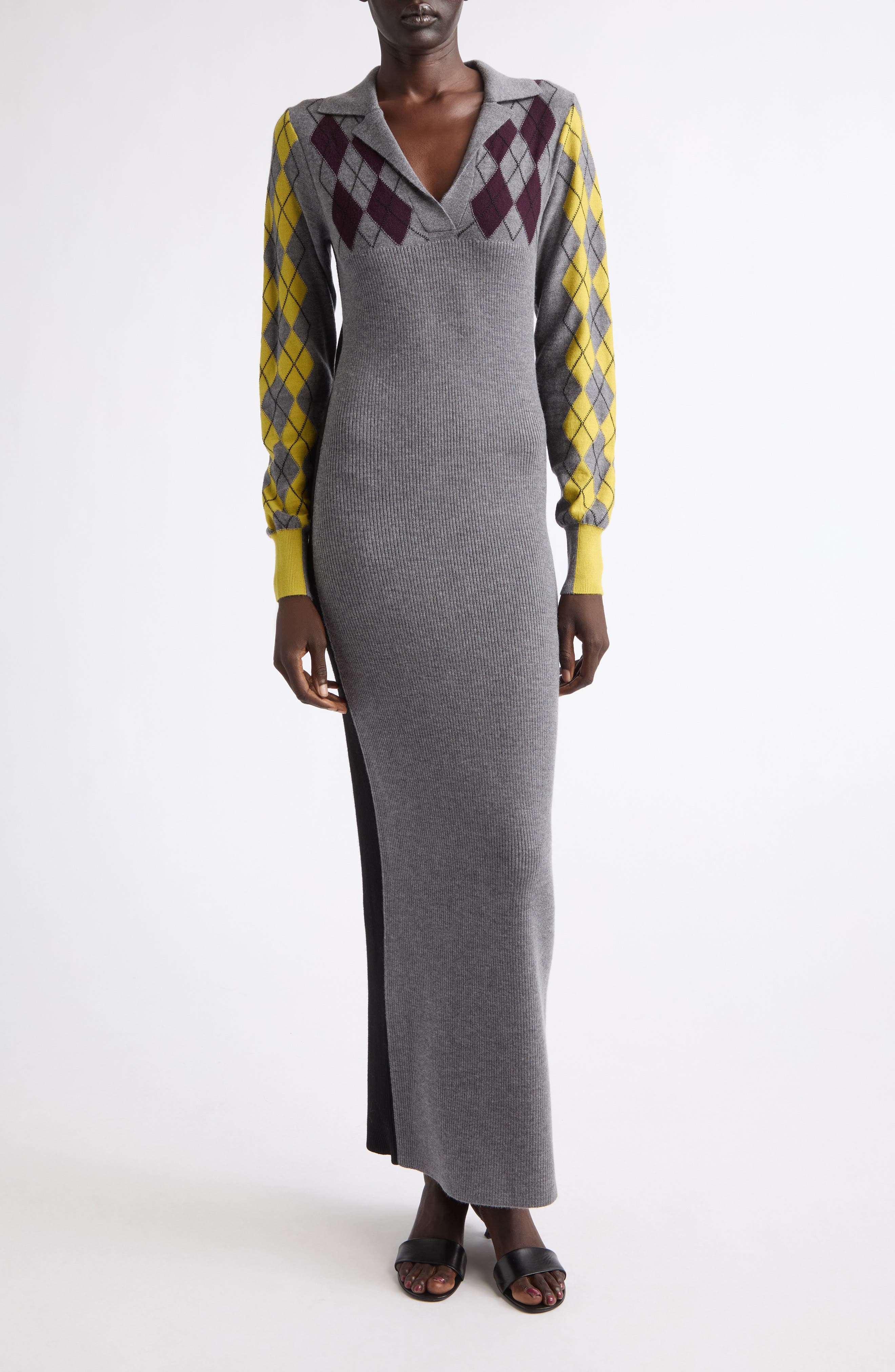 selected GREY MELANGE MULTI