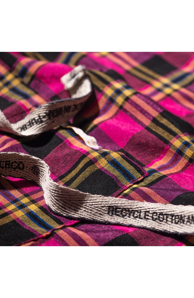 Recycle Cotton Check Apron