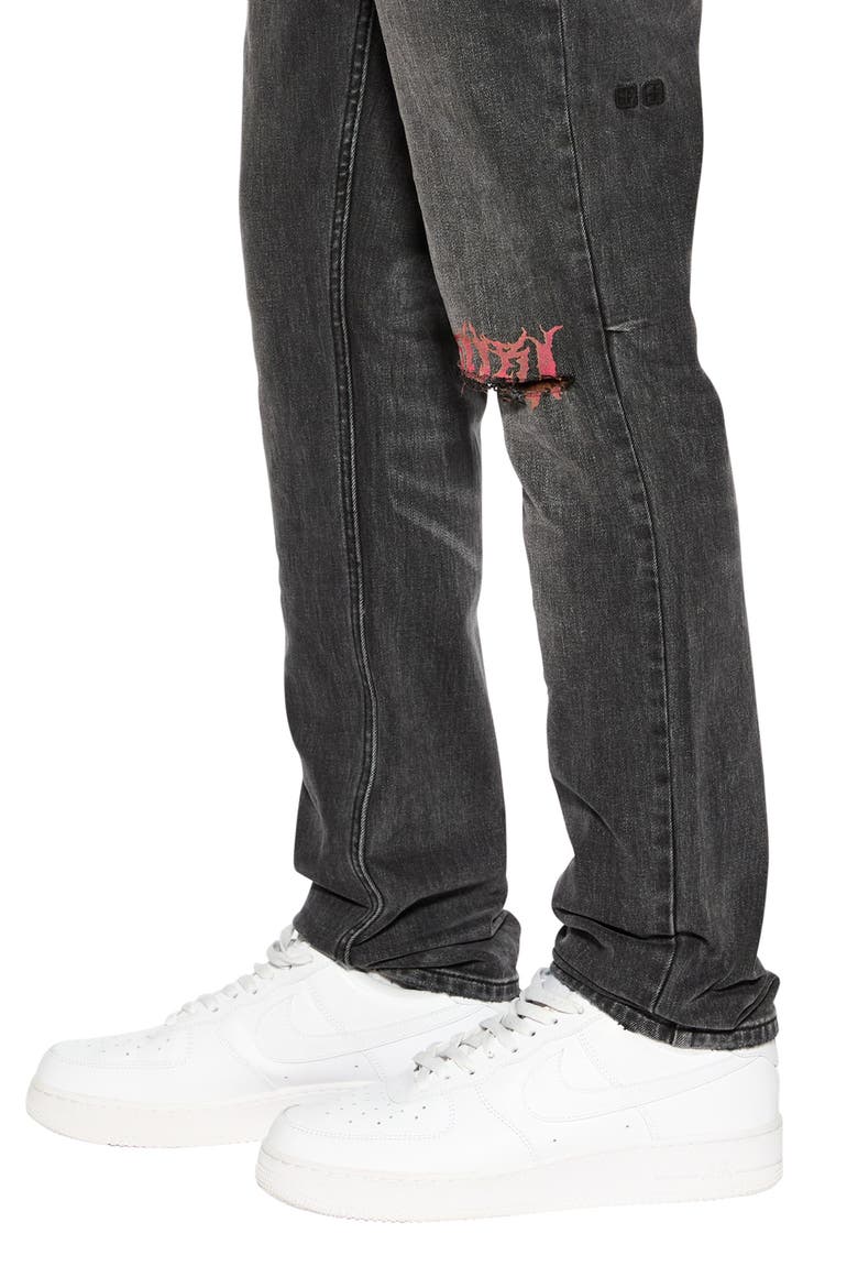 Chitch Angst Sabbath Straight Leg Jeans, Alternate, color, BLACK