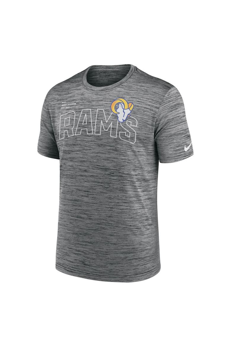 Men's Nike  Anthracite Los Angeles Rams Velocity Arch Performance T-Shirt, Alternate, color, Anthracite