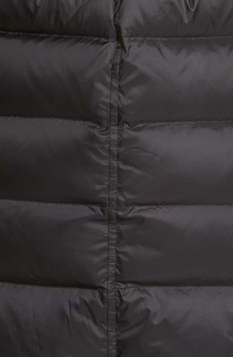 French Connection Asymmetrical Down Coat with Faux Fur Trim, Alternate, color,