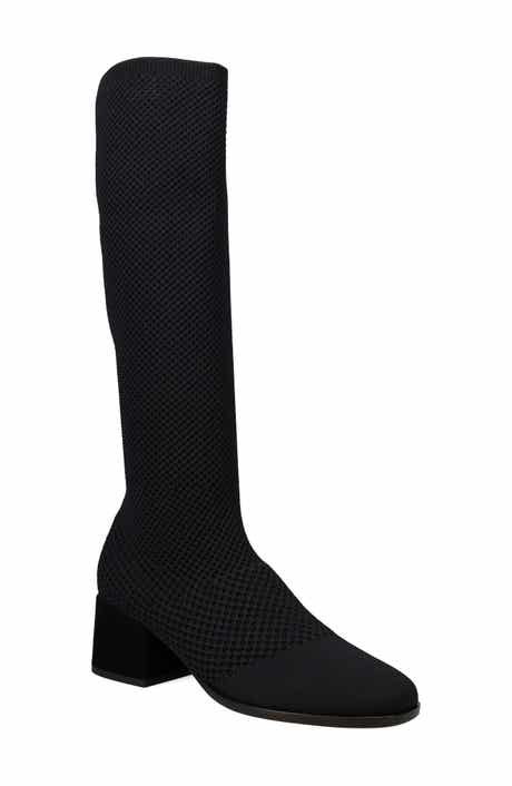 Eileen Fisher Paziz Knit Knee High Boot