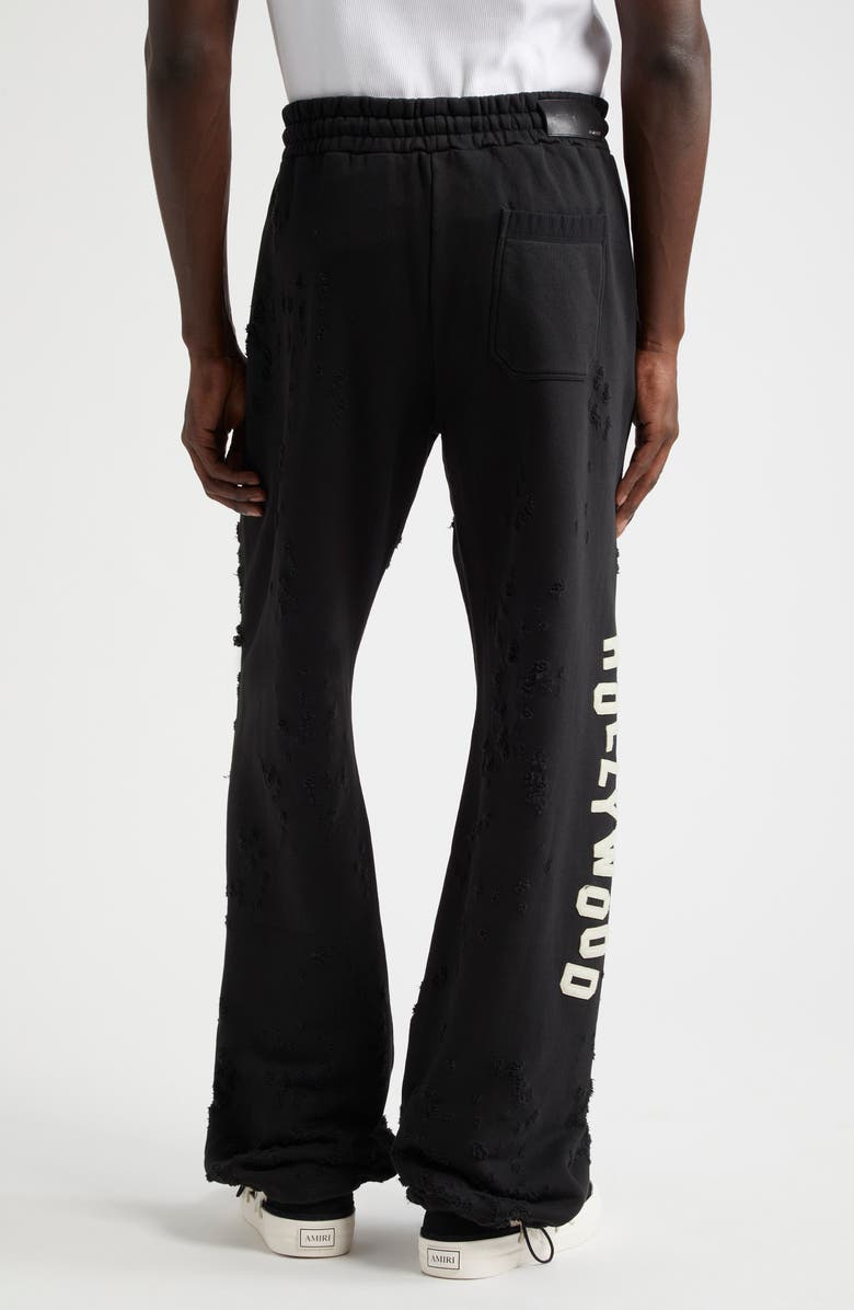 AMIRI Hollywood Destroyed Sweatpants, Alternate, color, 