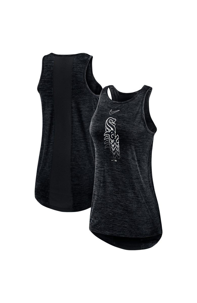 Nike Women's Nike Black Chicago White Sox Logo Fade High Neck Performance Tank Top, Main, color, Black