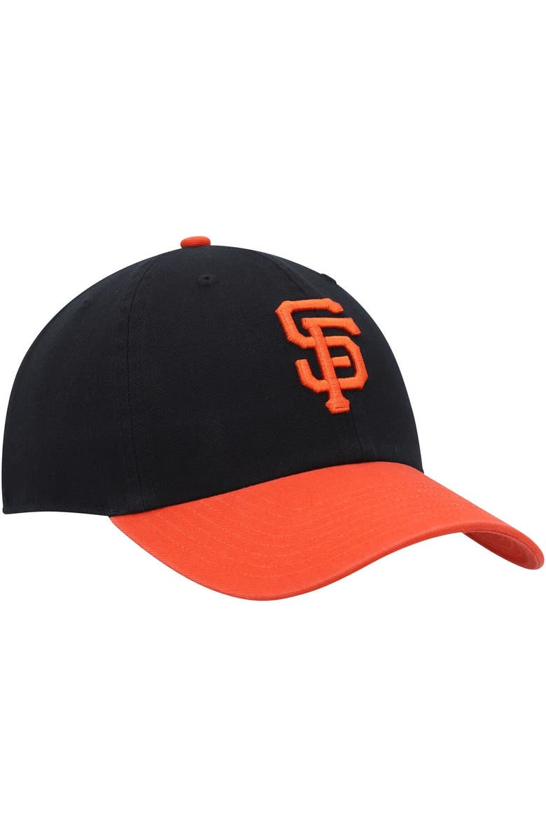 '47 Men's '47 Black/Orange San Francisco Giants Clean Up Adjustable Hat, Alternate, color, Black