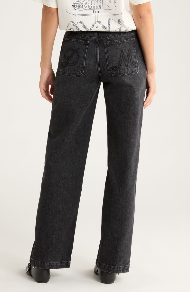 Damson Madder Sinclair Placement Arg Straight Leg Jeans, Alternate, color, Grey