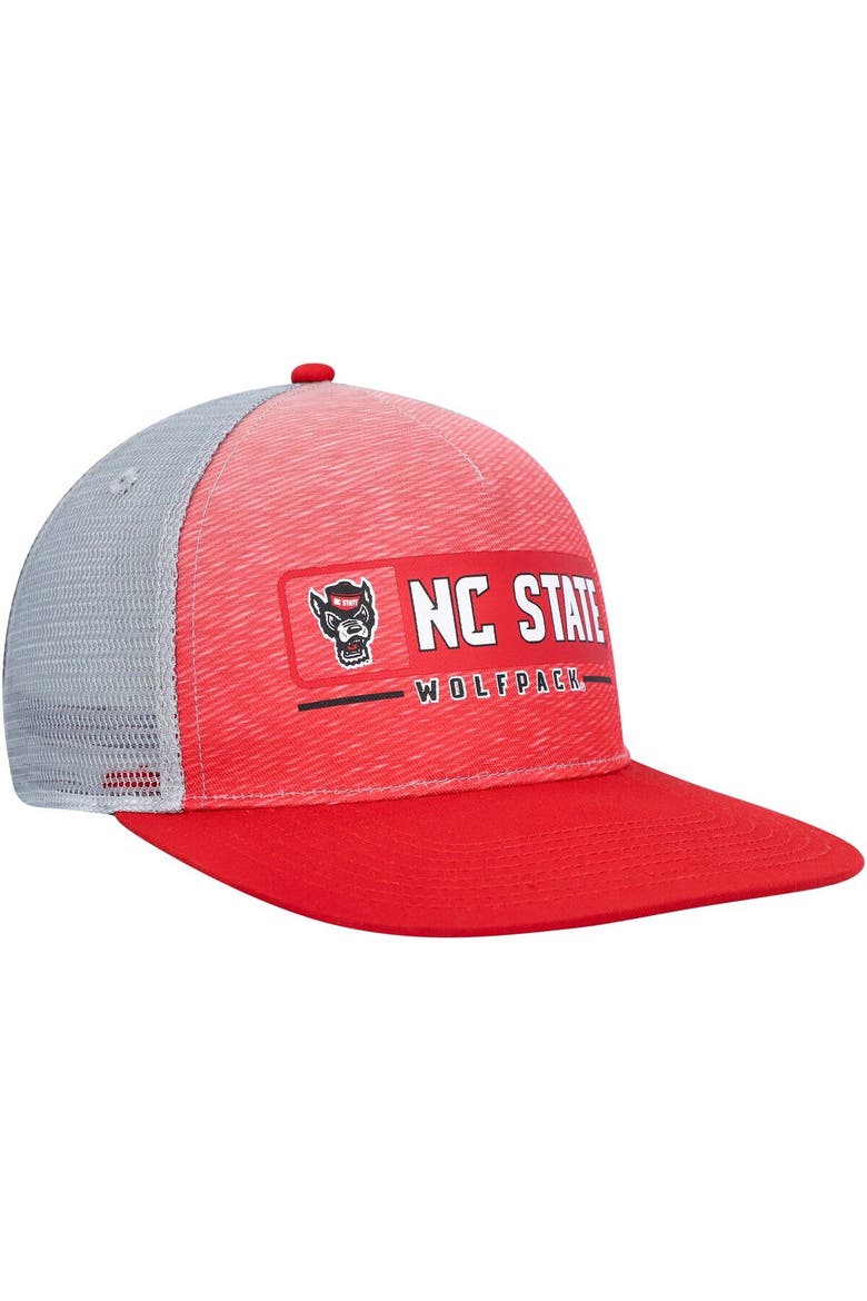 Men's Colosseum  Red/Gray NC State Wolfpack Snapback Hat, Alternate, color, Red
