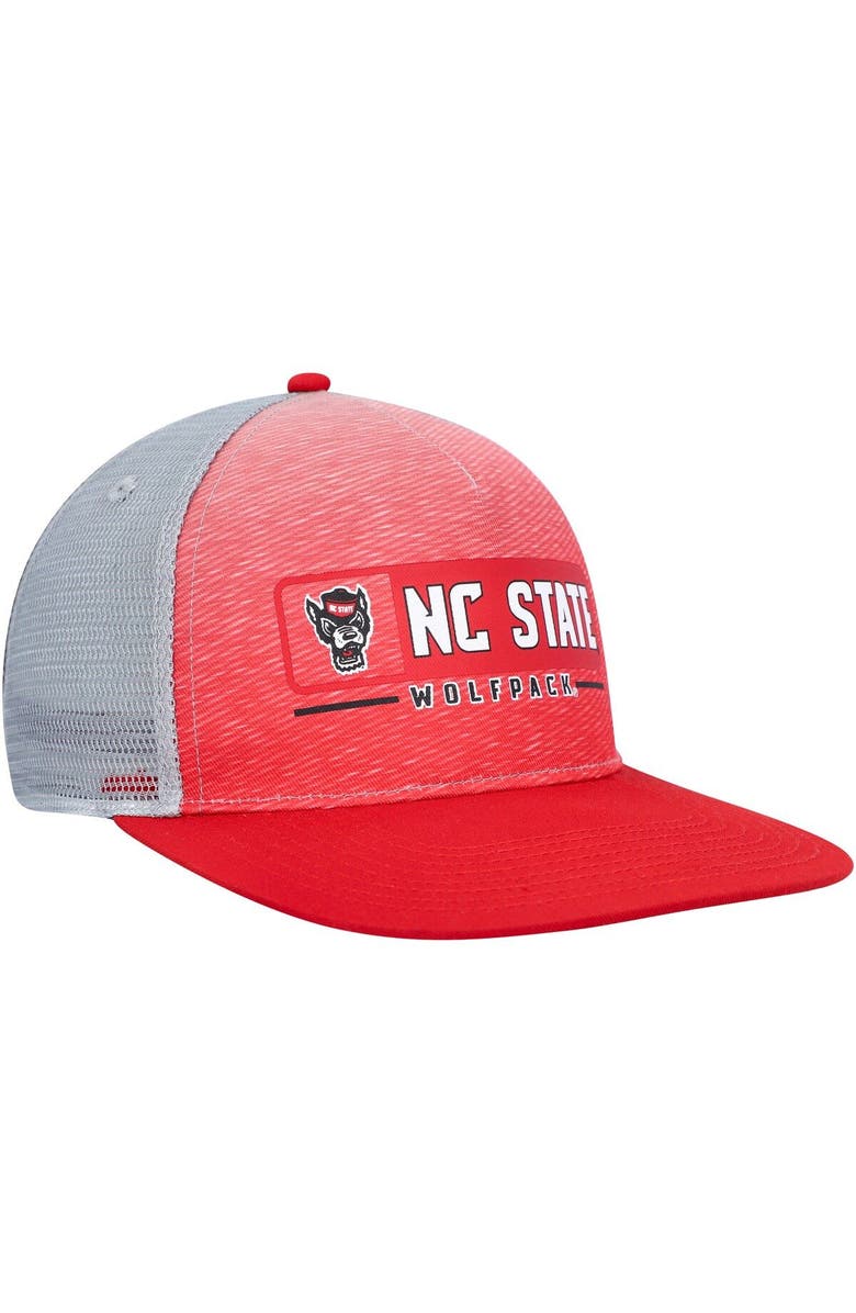 COLOSSEUM Men's Colosseum Red/Gray NC State Wolfpack Snapback Hat, Alternate, color, Red
