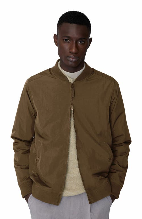 Quartz Co. Daniel Bomber Jacket In Dark Sand