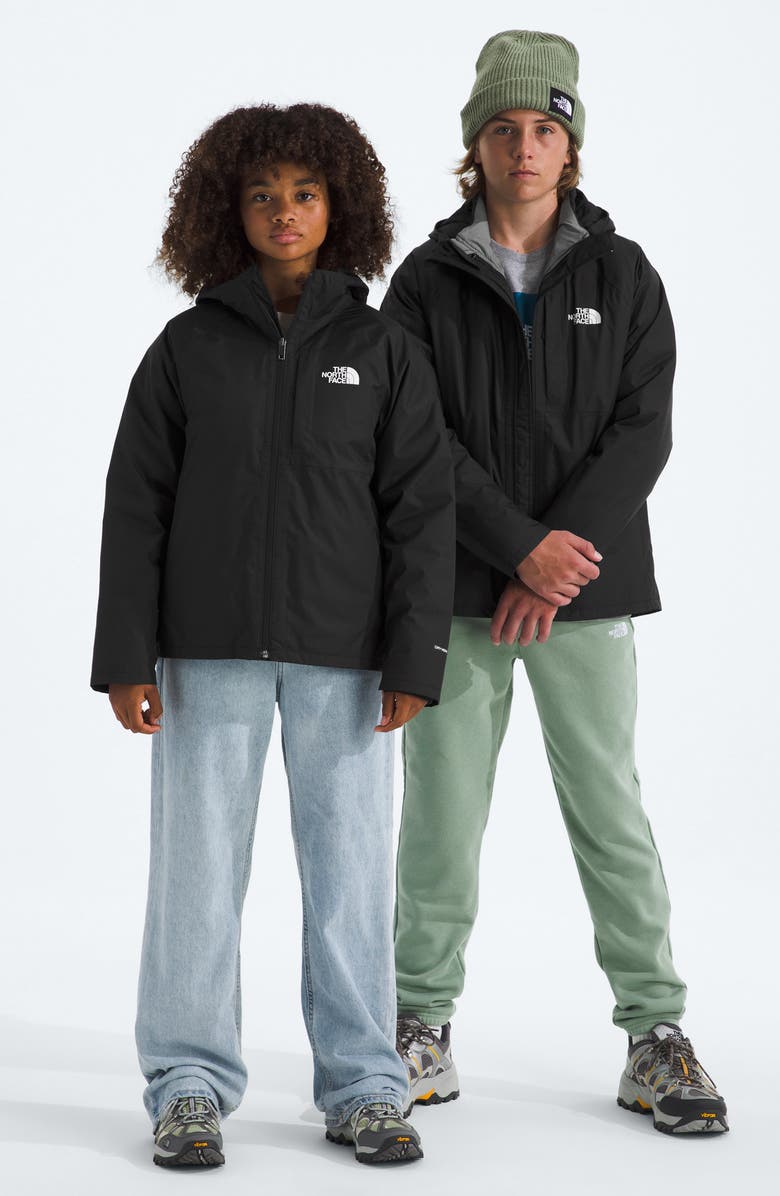 The North Face Perrito 4-in-1 Hooded Jacket, Alternate, color, Black