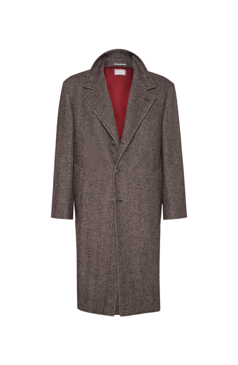 Chevron flannel coat