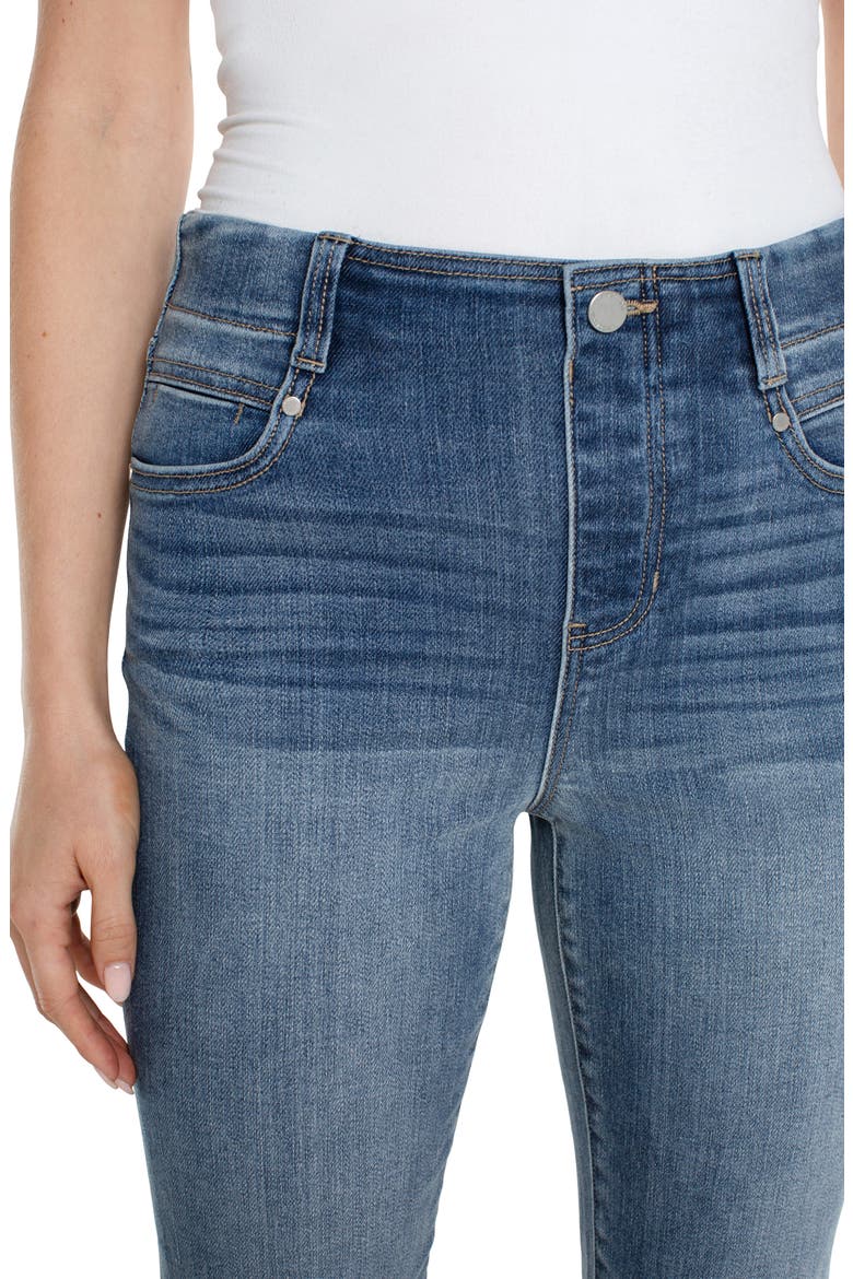 Gia Glider Pull-On Crop Flare Jeans, Alternate, color, MAHASKA