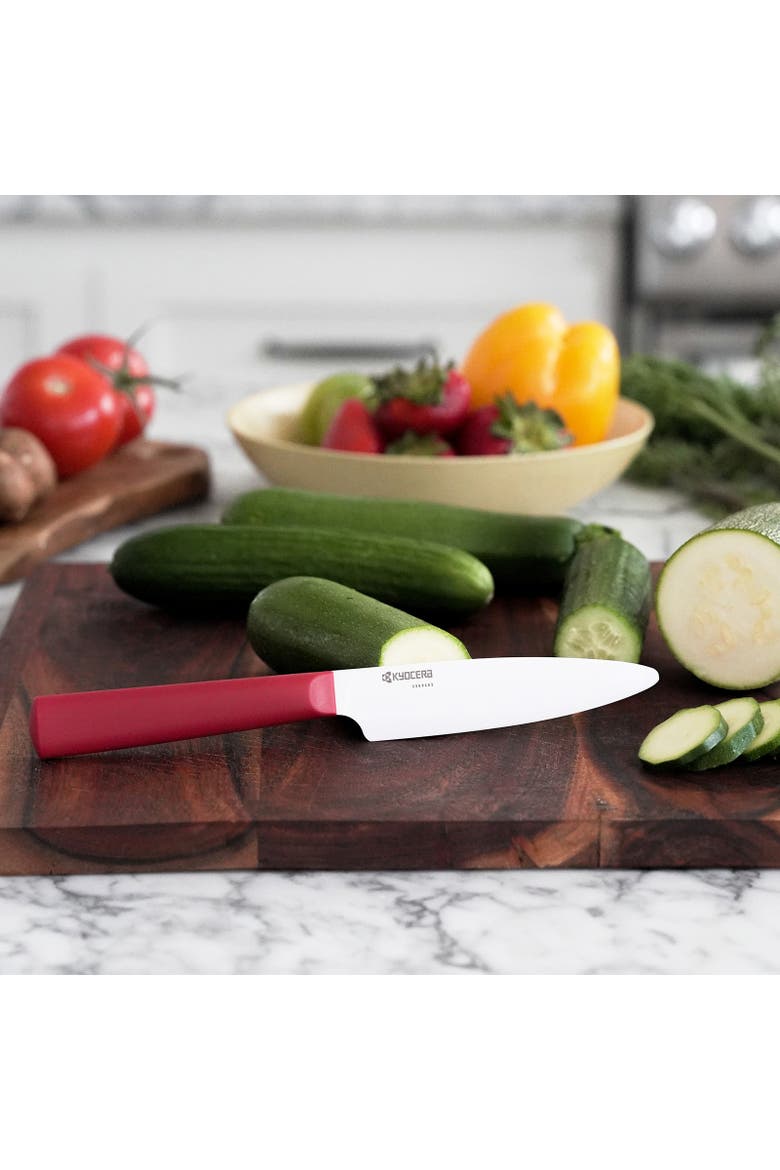 INNOVATIONwhite® 4.5-Inch Ceramic Utility Knife, White Blade, Alternate, color, Red