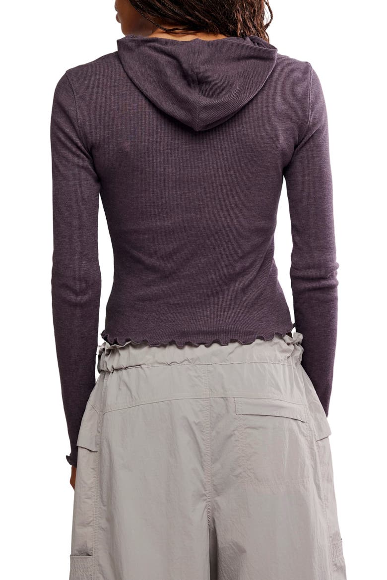 FP Movement Breathe Easy Cotton Blend Hoodie, Alternate, color, CHOCOLATE