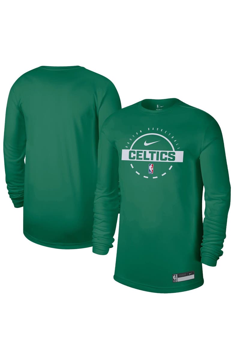 Nike Men's Nike Kelly Green Boston Celtics 2025/26 On-Court Flare Dri-FIT Practice Long Sleeve Tri-Blend T-Shirt, Main, color, Kelly Green
