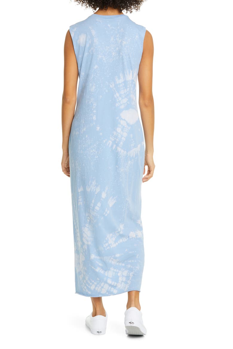 Tie Dye Muscle Maxi Dress, Alternate, color, BLUE TIE DYE