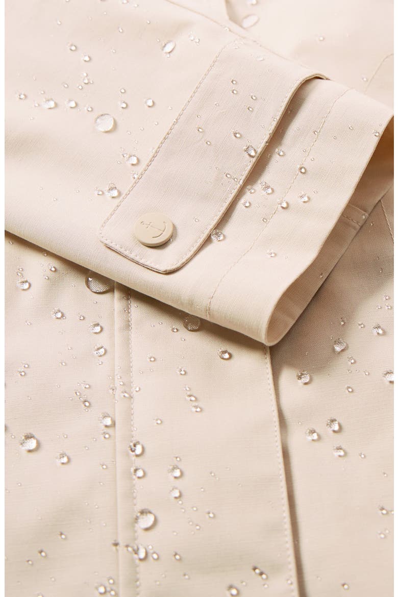 Cloudburst Waterproof Organic Cotton Coat, Alternate, color, LIMESTONE