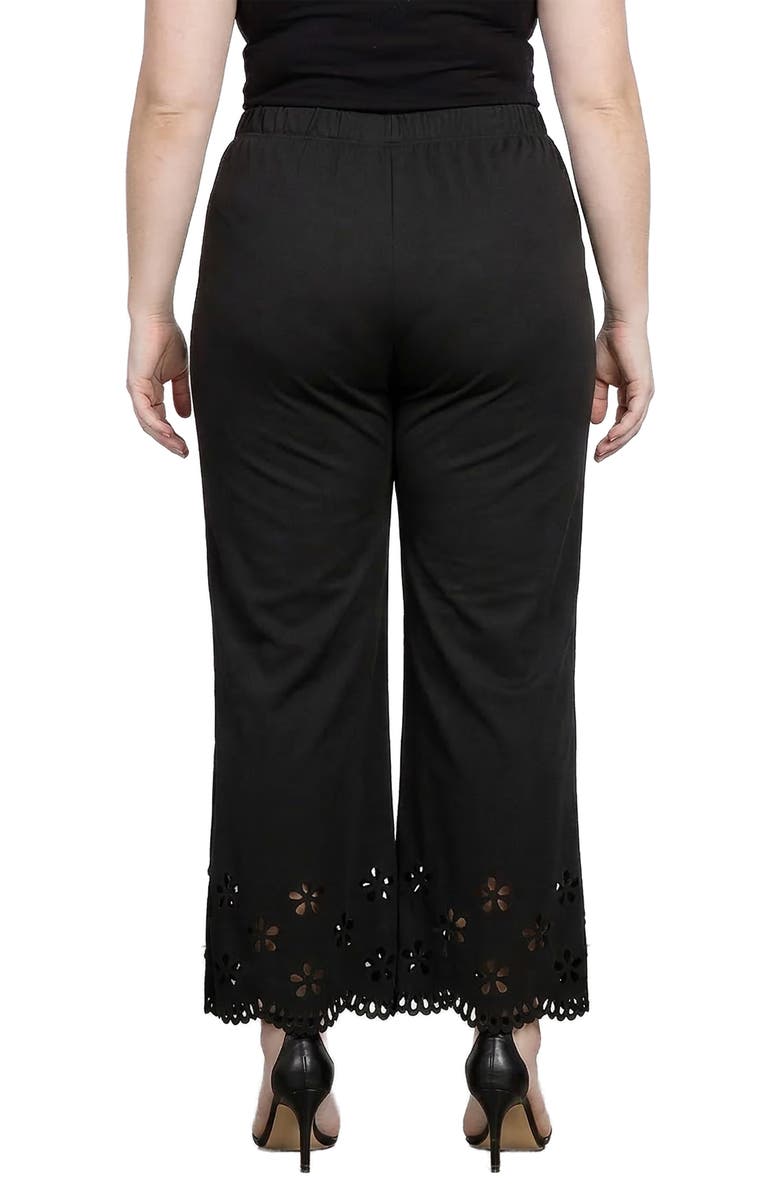 Standards & Practices Floral Eyelet Hem Pull-On Pants, Alternate, color, 
