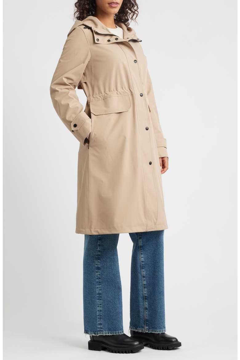 Hooded Longline Coat, Alternate, color, KHAKI