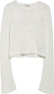 Erdem Long Sleeve Open Knit Cardigan