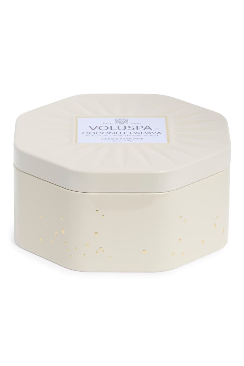 Coconut Papaya Tin Candle, Main, color, COCONUT PAPAYA