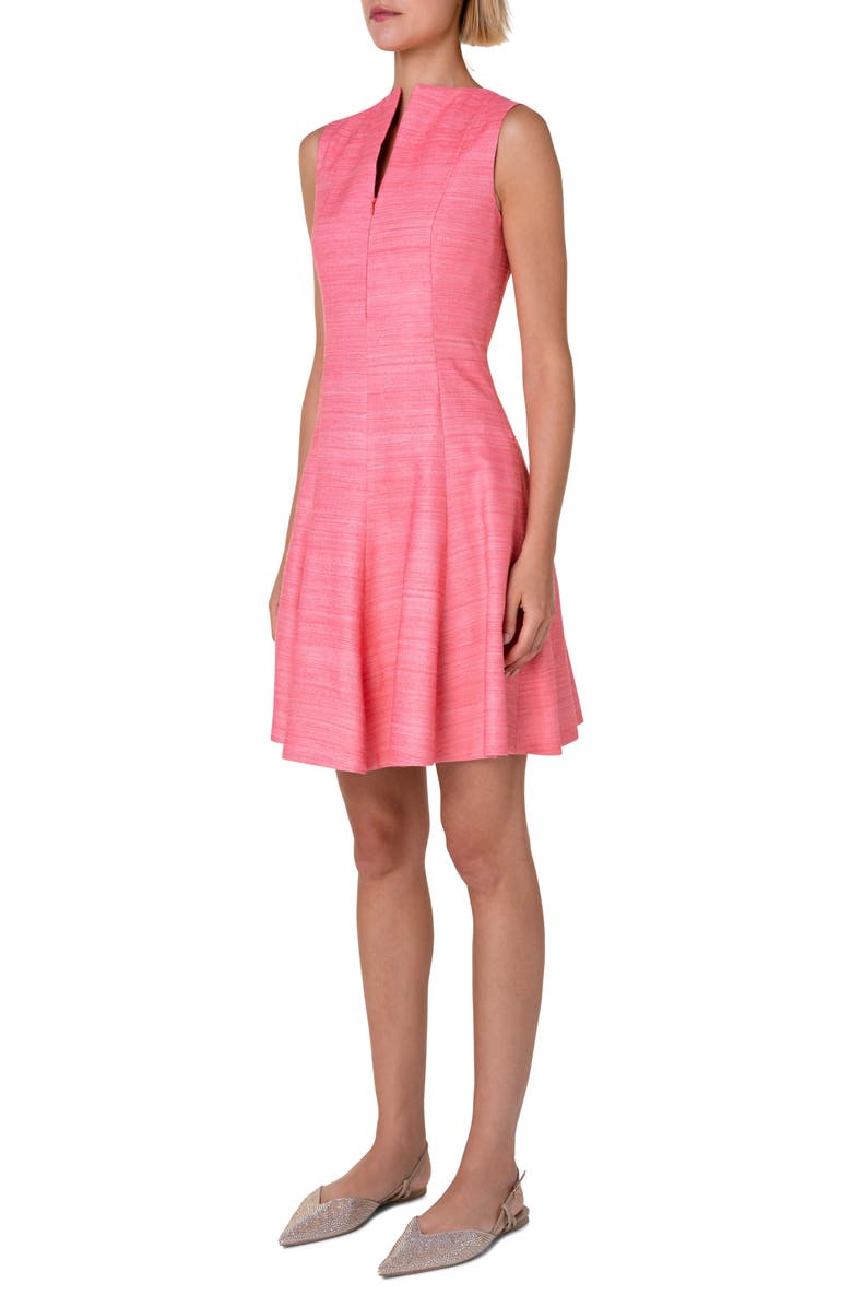 Akris punto Sleeveless Silk & Cotton Dress, Alternate, color, 