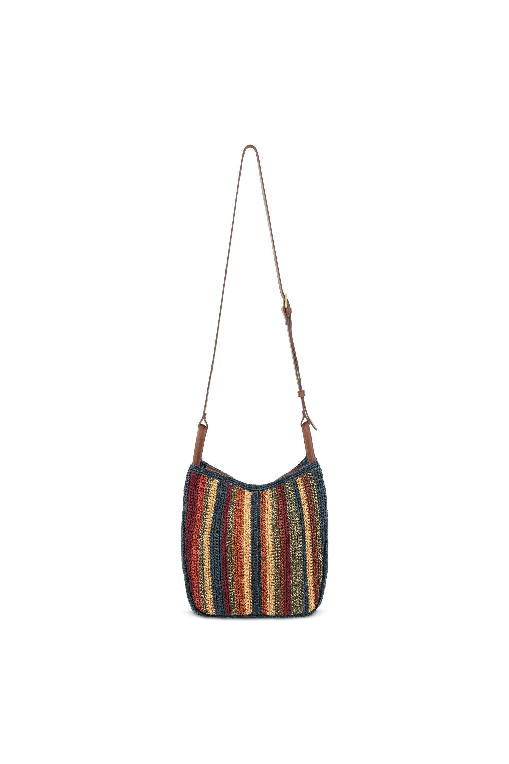 Los Feliz Crossbody Crochet Bag, Alternate, color, Woodland Stripe