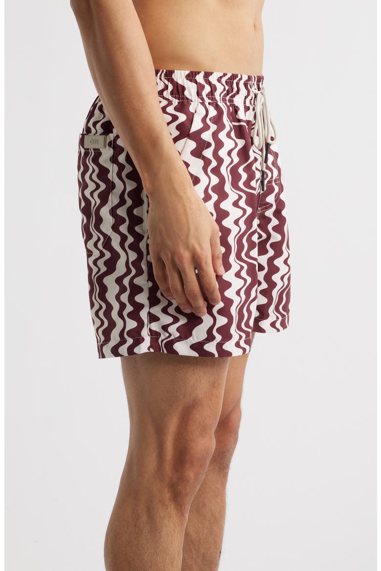 Ruby Verve Swim Trunks, Alternate, color, RED