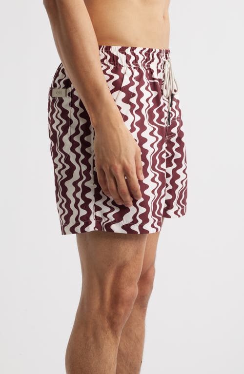 Oas Ruby Verve Swim Trunks In Red