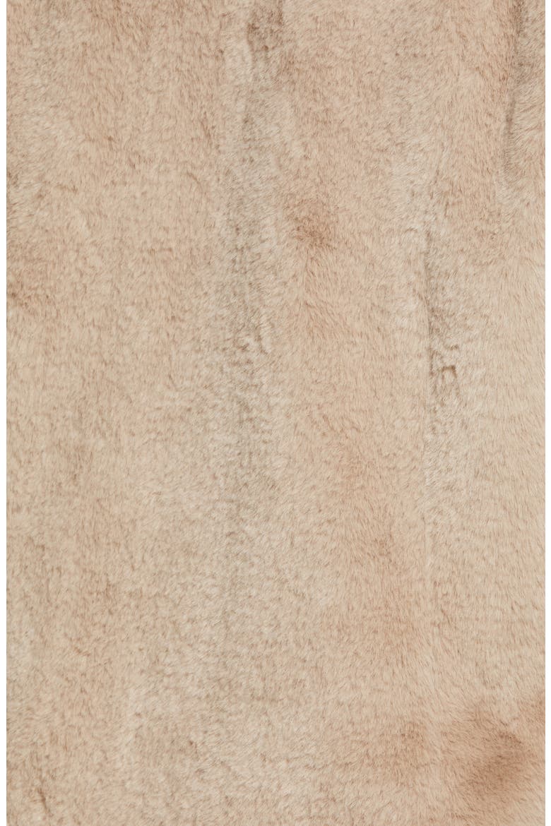 Feel the Love Faux Fur Jacket, Alternate, color, TAUPE / WHITE