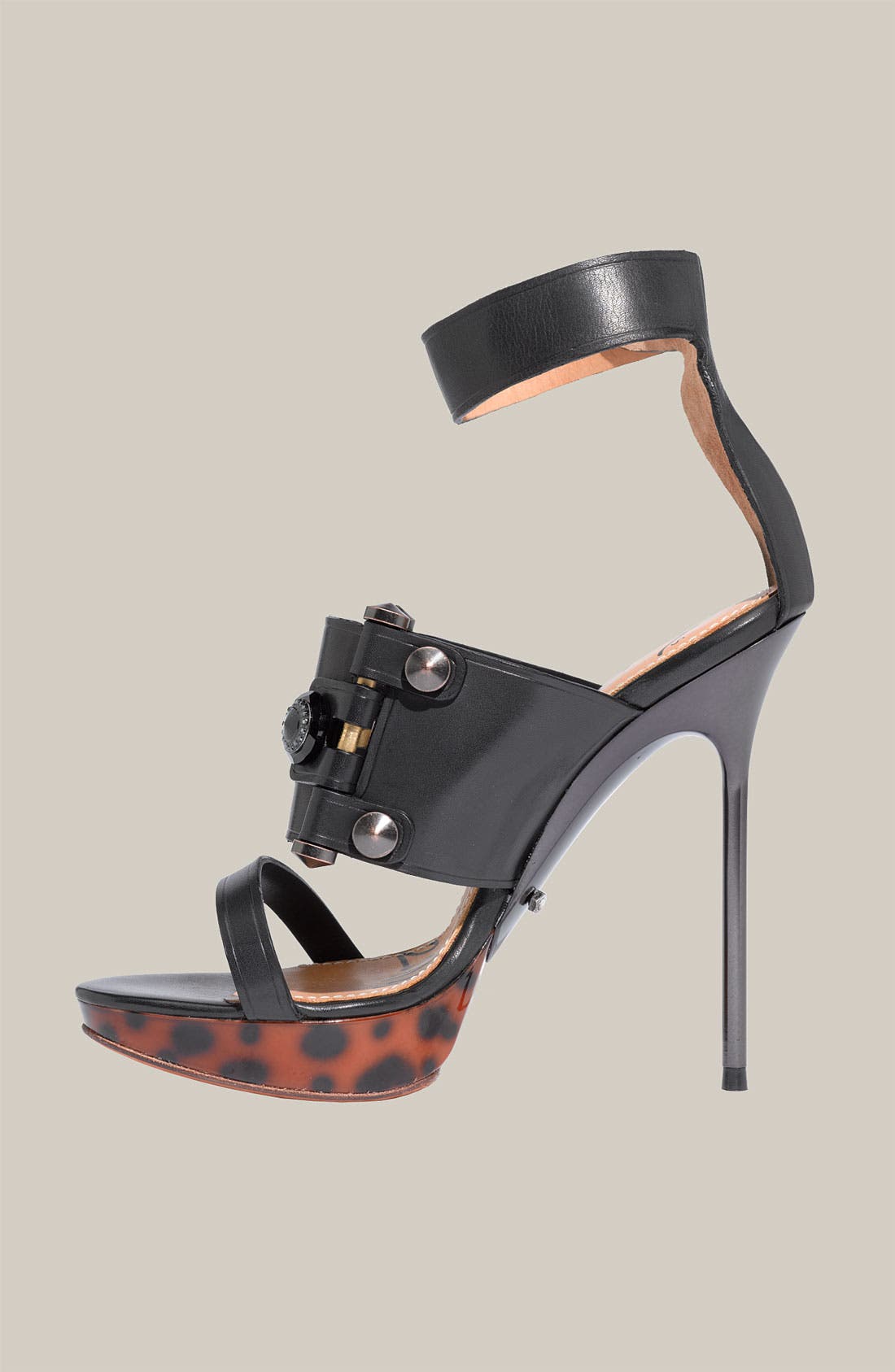 Lanvin 'Sandale Clous et Strass' Sandal, Alternate, color, 