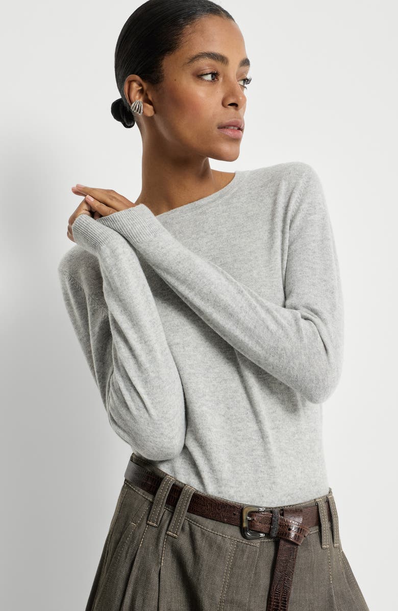 Brunello Cucinelli Cashmere sweater, Alternate, color, Pebble